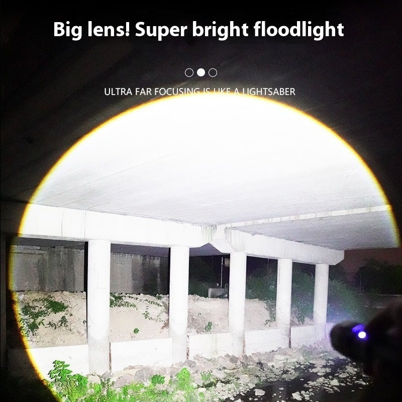 Ficklampa med LCD Digital Display Utomhusbelysning Lampa