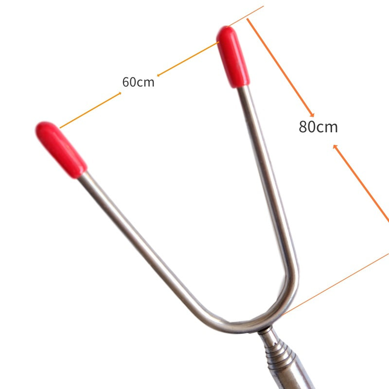 Teleskopisk grillgaffel i rostfritt stål