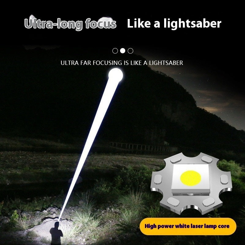 Ficklampa med LCD Digital Display Utomhusbelysning Lampa