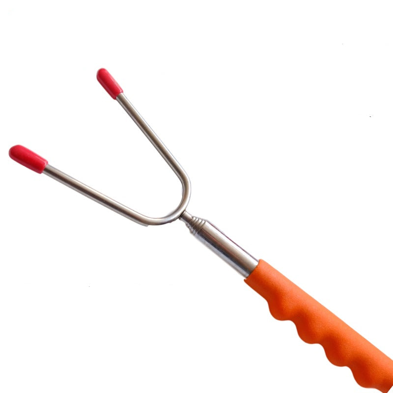 Teleskopisk grillgaffel i rostfritt stål