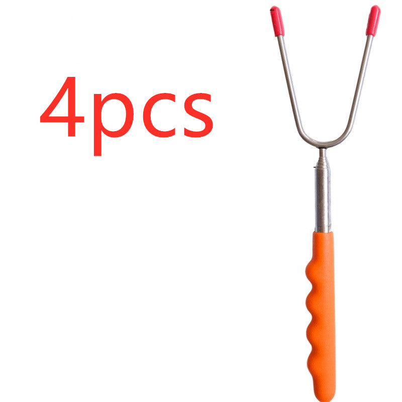 Teleskopisk grillgaffel i rostfritt stål