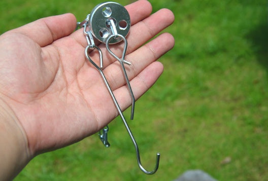 Campfire tripod hanging pot picnic fire bracket aluminum alloy tripod camping supplies