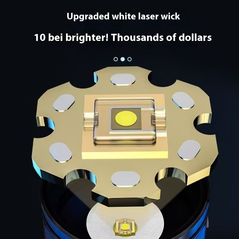 Kraftig ficklampa för utomhusbruk